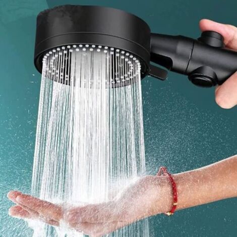 Douche haute pression à 5 réglages, douchette, bouton marche/arrêt. Économie d'eau. - AquaForge (1/5)