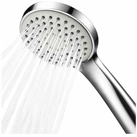 Douchette haute pression à économie d'eau, 5 jets universels, surpresseur basse pression, finition chromée - AquaForge (1/5)