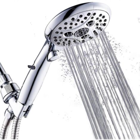 Douchette de salle de bain avec interrupteur marche/arrêt et 6 jets différents SMF-AquaForge (1/5)