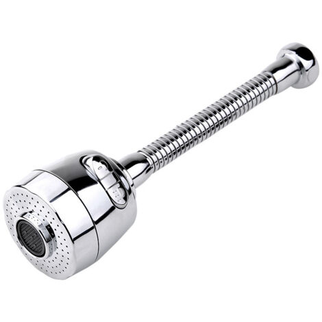 Aérateur de robinet pivotant à 360° (long), pommeau de cuisine avec 2 modes réglables, filtre de douche pour salle de bain - AquaForge (1/5)