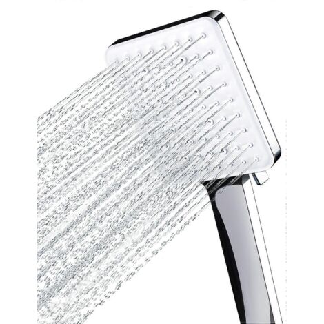 Pommeau de douche haute pression à 6 jets, le seul pommeau de douche puissant, large et universel qui permet d'économiser l'eau. - AquaForge (1/5)
