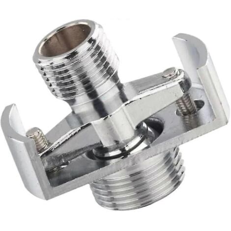 Robinet d'angle avec vis excentrique, tuyau d'arrivée court réglable, accessoires pour douche de pied inclinée et incurvée (pour AquaForge). (1/5)