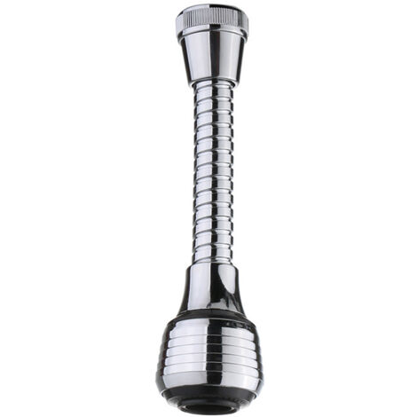 Robinet de cuisine avec pommeau de douche, 2 jets d'eau, pommeau de douche orientable à 360°, bec extensible. - AquaForge (1/5)