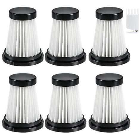 6 filtres HEPA pour aspirateur portable Genius Invictus 1.0/2.0-AquaForge K12/Pro K13 (1/5)