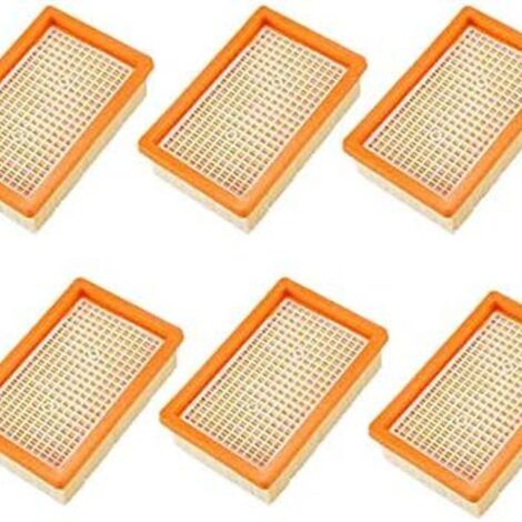 Lot de 6 filtres de rechange pour Karcher MV4, MV5, MV6, WD4, WD5 et WD6 - filtration haute performance KLB-AquaForge (1/5)
