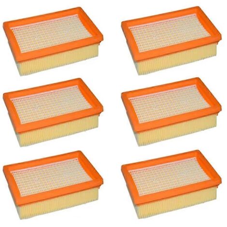 Filtre HEPA pour aspirateur à poussière KARCHER MV4 MV5 MV6 WD4 WD5 WD6, 6 unités, jaune.-AquaForge (1/5)