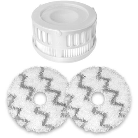 Kit de remplacement 3 pièces pour aspirateur sans sac K10 Pro : filtre HEPA, chiffon microfibre lavable, serpillière. – AquaForge (1/5)