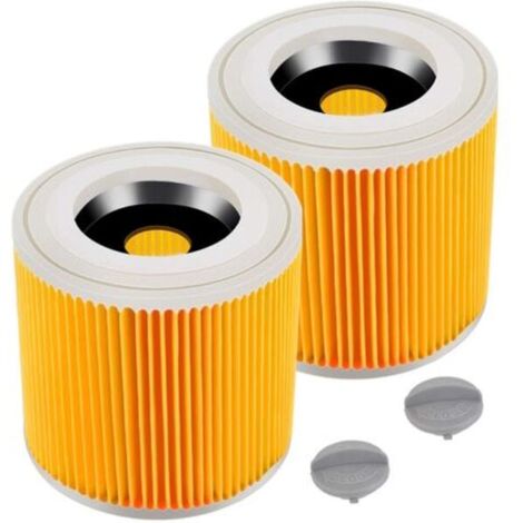 Kit de 2 cartouches filtrantes pour aspirateurs Kärcher WD3 Premium, NT20/1, NT30/1 et NT38 - Filtres de rechange - AquaForge (1/2)