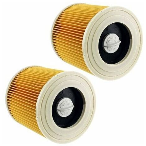Filtres DIQTH lavables pour aspirateurs Karcher WD2, WD3, WD3.200 et WD3300, filtre pour liquides et poussières, 2 paires GRYM-AquaForge (1/5)