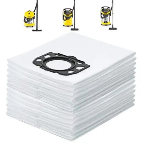 10 sacs pour aspirateur Kärcher WD4, WD5, WD6, MV4, MV5 et MV6, SD-AquaForge (1/5)