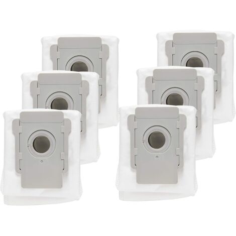 Lot de 6 sacs pour aspirateur iRobot Roomba i7 i7+/i7Plus E5 E6 E7 - Accessoires de rechange pour le système d'aspiration automatique Clean Base - Compatibles avec-AquaForge (1/5)