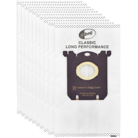Lot de 10 sacs d'aspirateur compatibles avec les sacs Electrolux S, filtration efficace pour un air plus pur et installation facile-AquaForge (1/5)