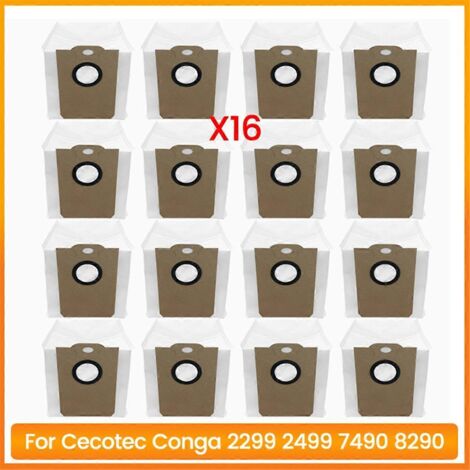 Lot de 16 sacs pour aspirateur Cecotec Conga 2299, 2499, 7490 et 8290 - Accessoires pour aspirateur R-AquaForge (1/5)