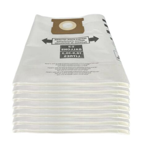 Lot de 7 sacs universels pour aspirateur (5 à 8 gallons) compatibles avec les aspirateurs d'atelier Ridgid VF.-AquaForge (1/5)