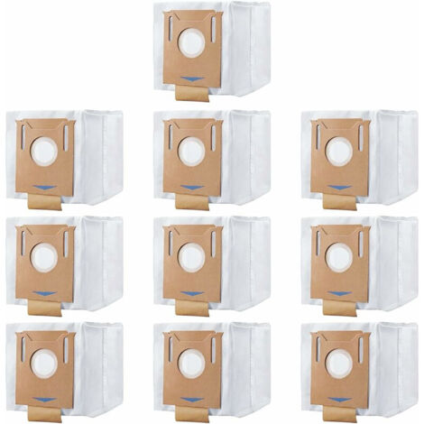 Sacs de rechange pour aspirateur, performances supérieures grâce à leur couche filtrante non tissée qui facilite l'installation et capture les fines particules de poussière. Lot de 10.-AquaForge (1/5)