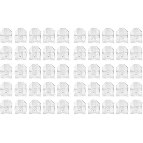 Lot de 50 sacs à poussière pour aspirateur robot Eve Plus - Accessoires - Sac de rangement pour bac à poussière - Pièce de rechange-AquaForge (1/2)