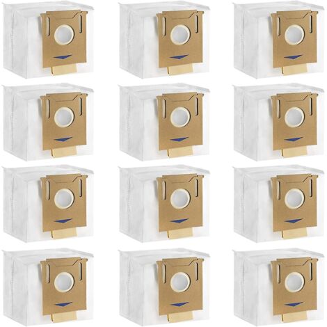 12 sacs d'aspirateur pour ECOVACS DEEBOT N8+ N8 Pro+ N8 Pro Plus T8 T8+ T8 AIVI T8 AIVI+ T8 MAX T9+ DX93 DDX96 Yeedi Vac Station Vacuum Cleaner [GKS]-AquaForge (1/5)