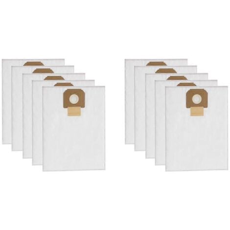 Lot de 10 sacs de rechange pour aspirateur Bosch GAS 35 2607432037 - Parfait-AquaForge (1/4)