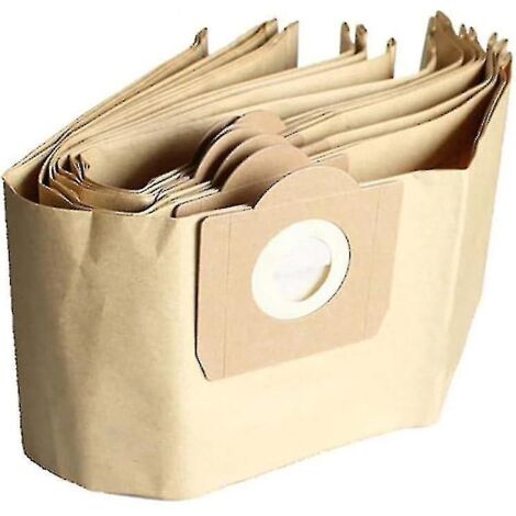 Sacs pour aspirateur Karcher WD3, lot de 5 sacs droits pour aspirateurs Karcher WD3, WD 3 Premium, WD3200, WD3500p, A2204, A2534, SE4001-AquaForge (1/2)