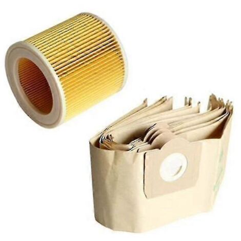 5 sacs d'aspirateur et 1 filtre pour aspirateur Karcher WD3 Premium-AquaForge (1/5)