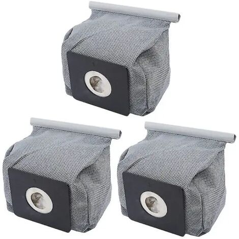 Lot de 3 sacs aspirateur universels lavables en tissu pour aspirateur LG, 13 x 12 cm-AquaForge (1/5)
