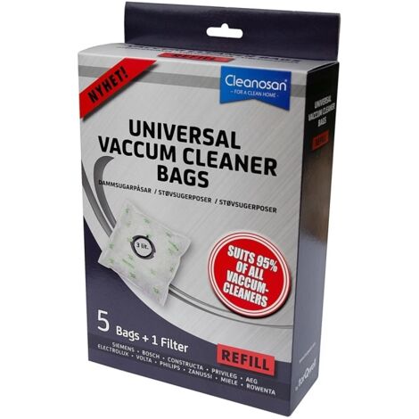 Sacs de rechange pour aspirateur Cleanosan (lot de 5)-AquaForge