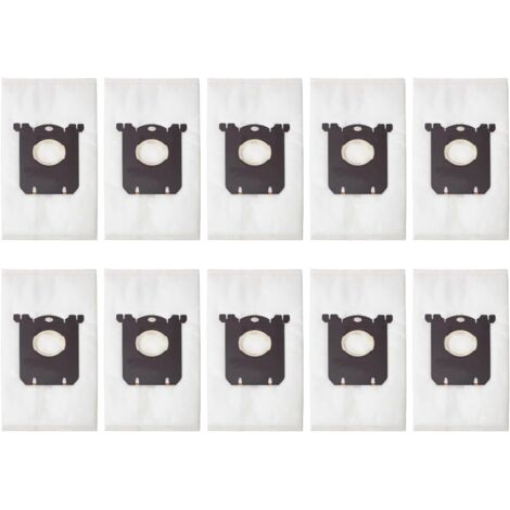 Lot de 10 sacs de rechange pour aspirateur compatibles avec les modèles Electrolux S Bag Classic FC8220, FC8202 et HR8375-AquaForge (1/5)