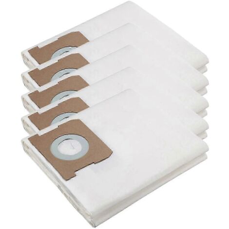 Lot de 5 sacs pour aspirateur WD1 Compact Battery (remplace les sacs 2.863-297.0) - Bac à poussière de rechange.-AquaForge (1/5)