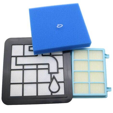 Kit de filtre en mousse lavable pour Philips Power Pro Compact FC9331/09, FC9332/09, FC801-AquaForge (1/5)