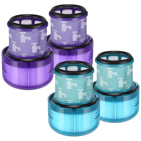 Lot de 2 filtres pour aspirateur Dyson V10/V11/V15 - Filtre violet - AquaForge (1/5)