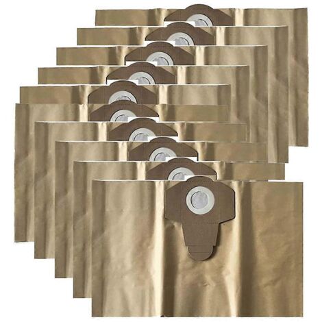 Sacs pour aspirateur, 10 sacs filtrants pour aspirateur eau et poussière Parkside PNTS 1250 PNTS 1250/9 PNTS 1-AquaForge (1/5)