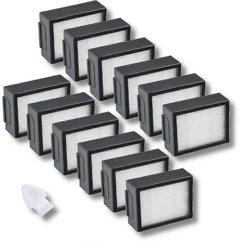 Kit de 12 filtres de rechange pour aspirateurs iRobot Roomba i&e I1 I3 I4 I6 I7 I8 E5 E6+ J7 (sauf J7+) - Pièces détachées - AquaForge (1/5)