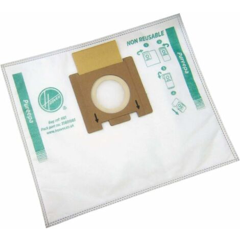 Sacs pour aspirateur H81, originaux, en microfibre, 100 % EPA, anti-odeurs, extra larges, compatibles avec l'aspirateur Telios Extra, lot de 4 (KLB).-AquaForge (1/3)