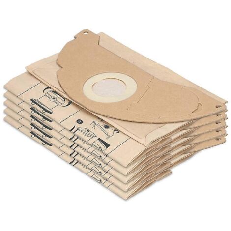 Lot de 10 sacs pour aspirateur Karcher WD2, MV2, pour Karcher 6.904-322.0-AquaForge (1/5)