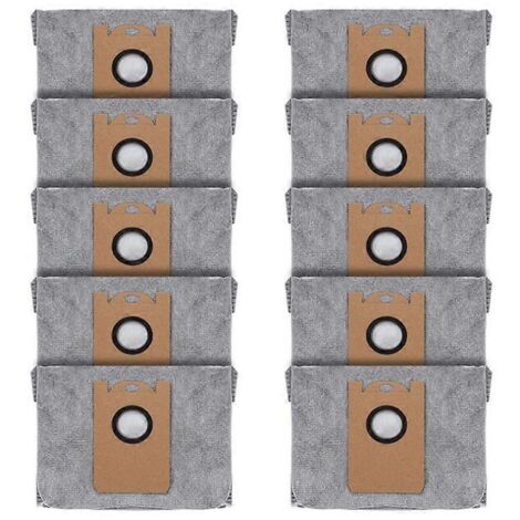 Lot de 10 sacs pour aspirateur RoboVac L35 Hybrid LR30 Hybrid LR20 avec station de vidage automatique, en tissu à charbon actif-AquaForge (1/2)