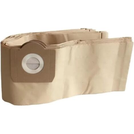 Lot de 10 sacs filtrants en papier compatibles avec les aspirateurs eau et poussière Kärcher WD3 WD3P et les brosses et accessoires pour aspirateurs.-AquaForge (1/5)