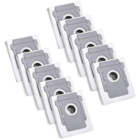 10 Dammsugarpåsar for iRobot Roomba I7 I7+ I3 I3+ I4 I4+ I6 I6+ J7 J7+ I8 I8+s9 S9+ E5 E6 E7 Clean Base, Tillbehör szrh a-s-AquaForge (1/5)