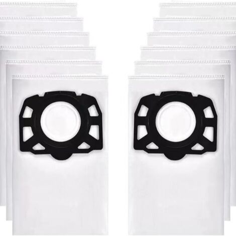 12 sacs pour aspirateur Körcher WD4/WD5/WD6/MV4/V5/V6 avec étiquette numérique-AquaForge (1/5)