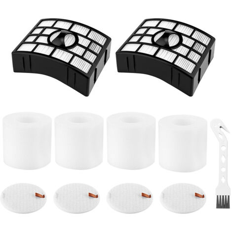 2 filtres HEPA + 4 filtres en mousse et en feutre pour l'aspirateur Shark Rotator DuoClean Powere-AquaForge. (1/5)