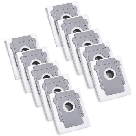 Lot de 10 sacs pour aspirateur iRobot Roomba I7, I7+, I3, I3+, I4, I4+, I6, I6+, J7, J7+, I8, I8+, S9, S9+, E5, E6, E7 Clean Base, sac à poussière de rechange pour accessoires-AquaForge (1/5)