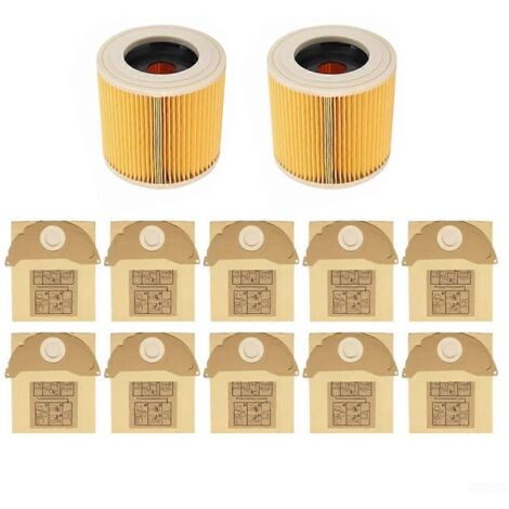 Sacs et filtres pour aspirateur eau et poussière WD2 WD2.200 MV2 A2004 6.904-322.0-AquaForge (1/5)