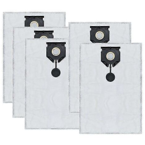 Lot de 5 sacs à poussière haute filtration pour aspirateur Karcher 2.889-154.0 NT 30/1 30L.-AquaForge (1/4)