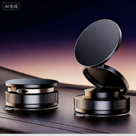 Support magnétique pour téléphone à ventouse avec rotation à 360°, en alliage métallique, pour une utilisation en voiture. - AquaForge (1/4)