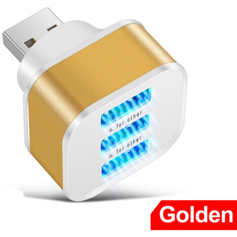 Rallonge de charge USB AquaForge 2.0 avec 3 ports et répartiteur USB étendu. (1/5)
