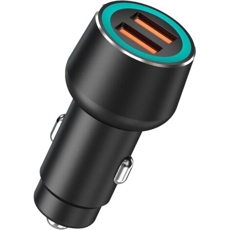 Adaptateur allume-cigare USB, charge rapide 100 W, chargeur de voiture USB pour prise téléphone portable - AquaForge (1/3)