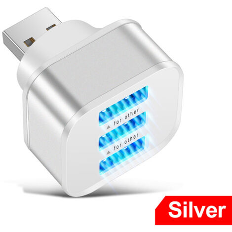 Rallonge de charge USB AquaForge 2.0 avec 3 ports et répartiteur USB étendu. (1/5)