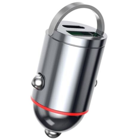Adaptateur de voiture à charge rapide pour téléphones portables, tablettes, caméras de voiture, USB et PD 30 W/65 W, double prise Type-C, chargeur - AquaForge (1/5)