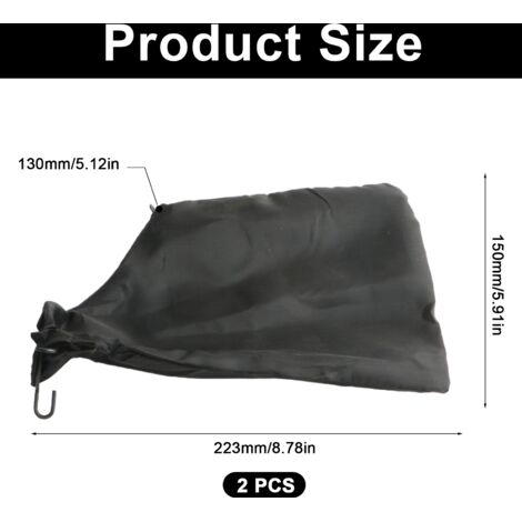 Aspirateur à feuilles, sac de rechange en tissu Oxford pour le nettoyage des jardins et des cours, grande capacité anti-déversement - AquaForge (1/5)