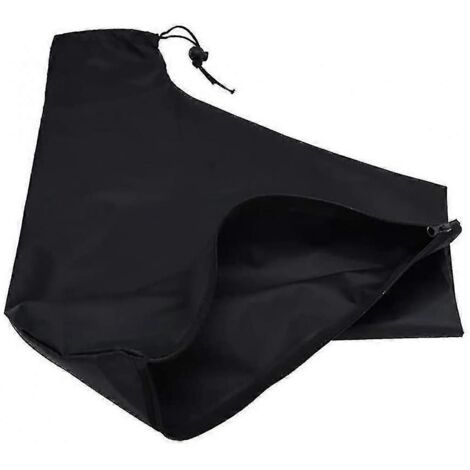Sac d'aspiration pour souffleur de feuilles électrique, sac d'aspiration zippé pour souffleur de feuilles, noir, 44 x 35 x 60 cm - AquaForge (1/5)
