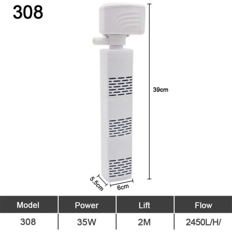 Pompe de filtration submersible silencieuse pour aquariums - AquaForge (1/5)